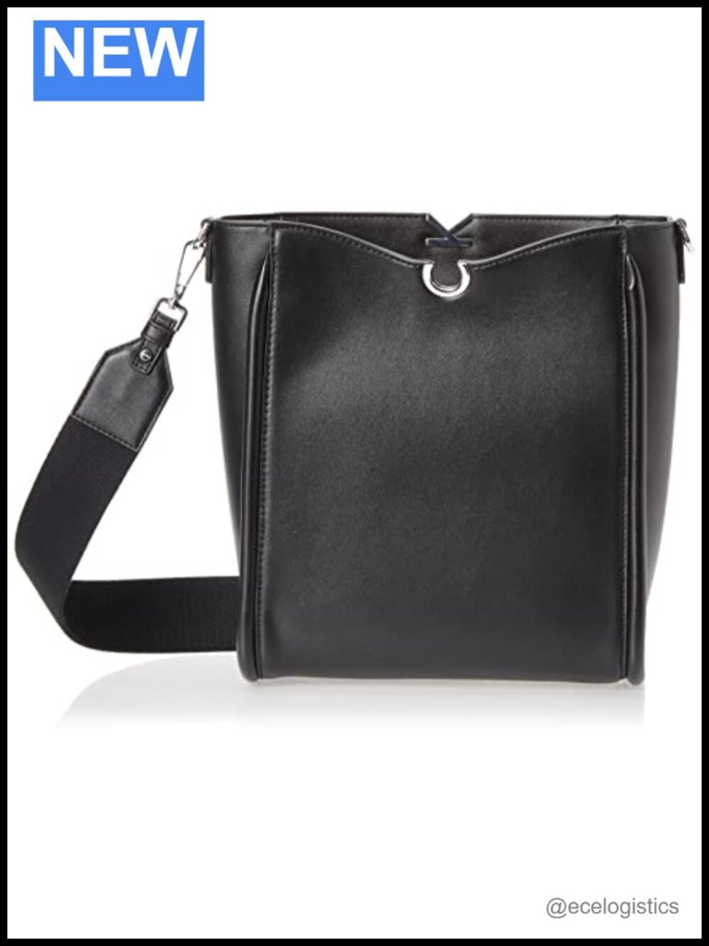 Vegan Leather Crossbody Bag with Multiple Pockets, Travel Essential